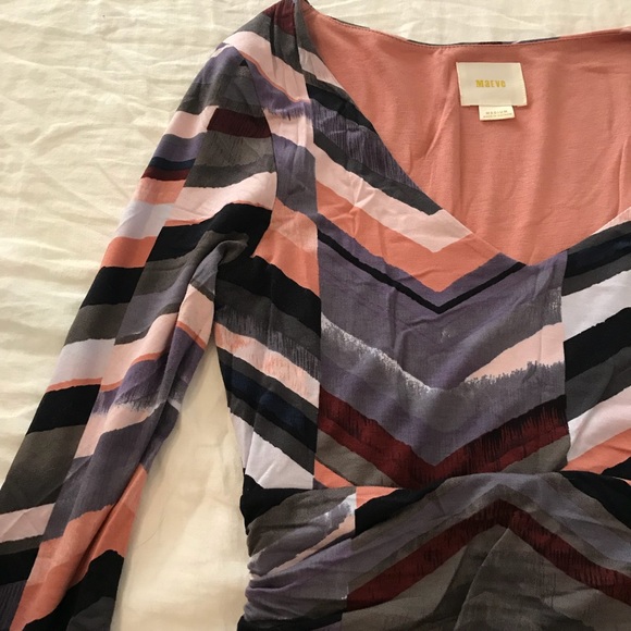 Anthro -Maeve maxi dress chevron - Picture 4 of 5